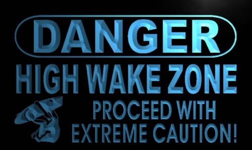 Danger High Wake Zone Neon Light Sign